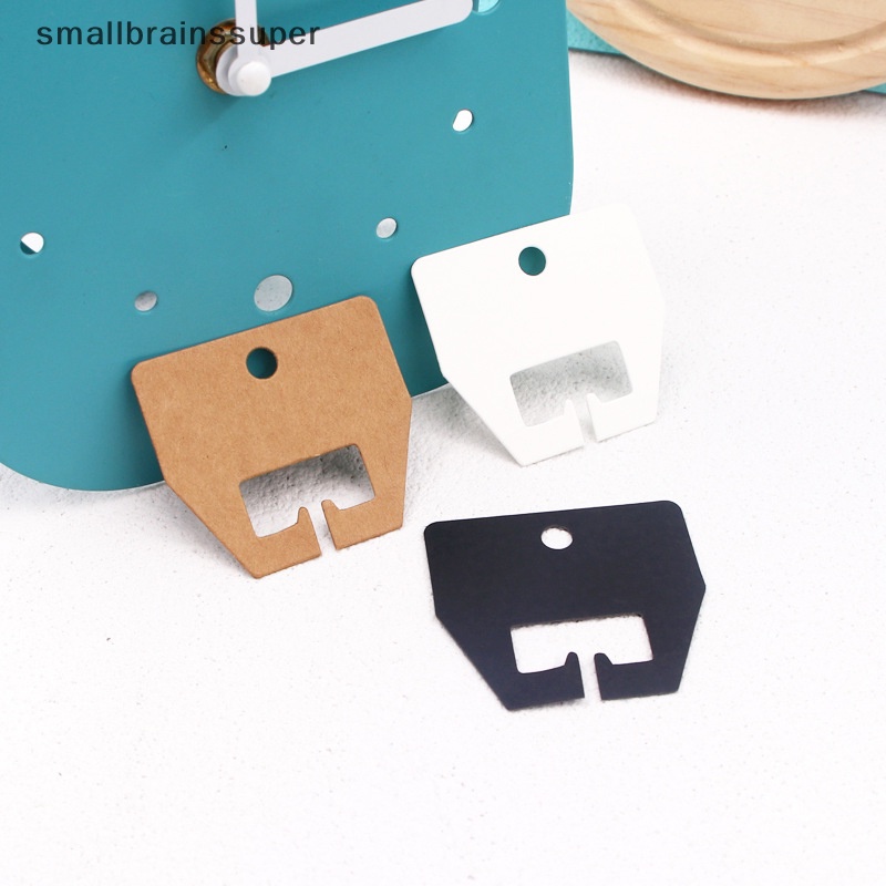 Set 100 Tấm Thẻ Giấy 5 * 4.5cm Trang Trí Kẹp Tóc Cho Nữ
