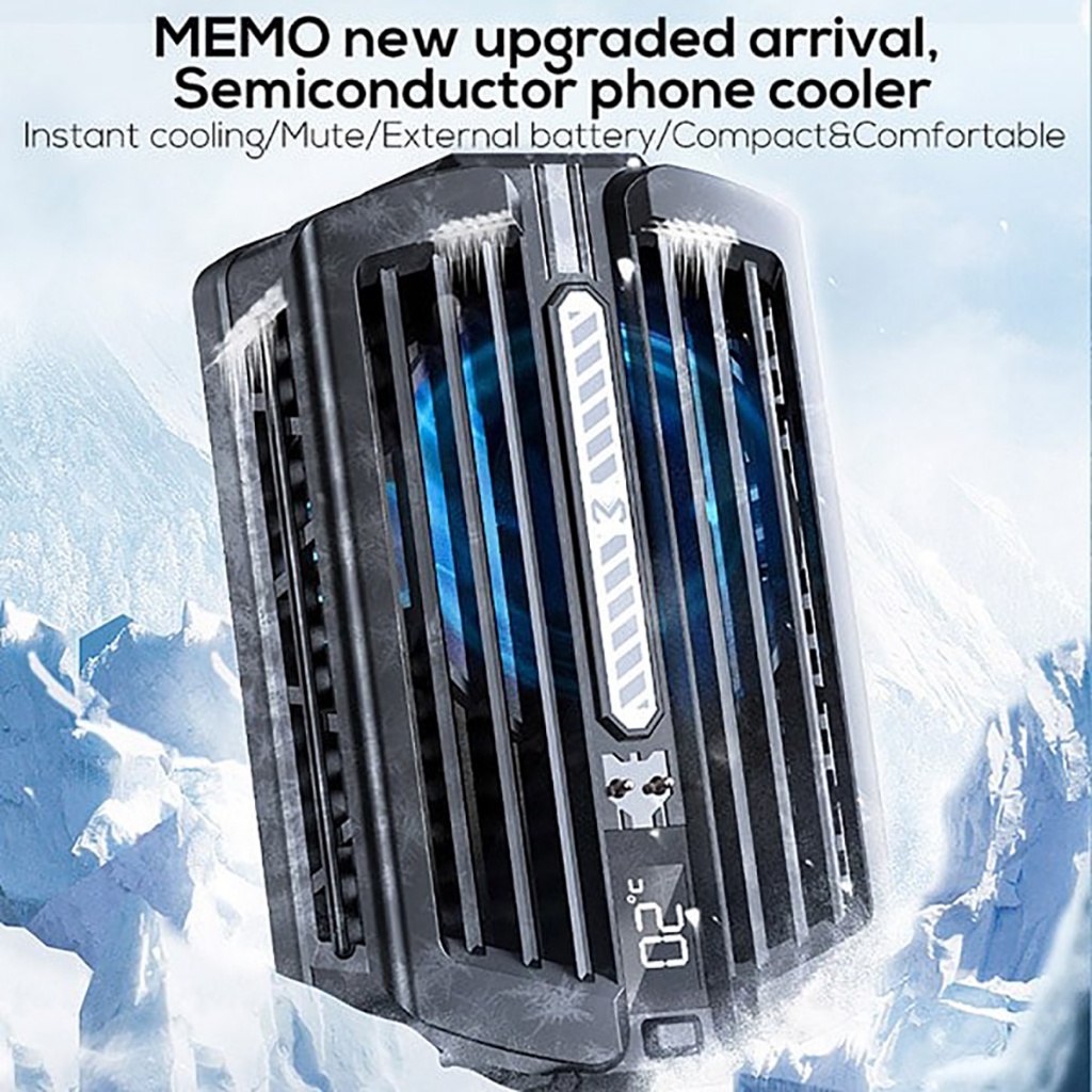 Quạt Tản Nhiệt Điện Thoại Sò Lạnh MEMO DL05, DL10, DL12, DL16  - Đèn LED RGB Gaming