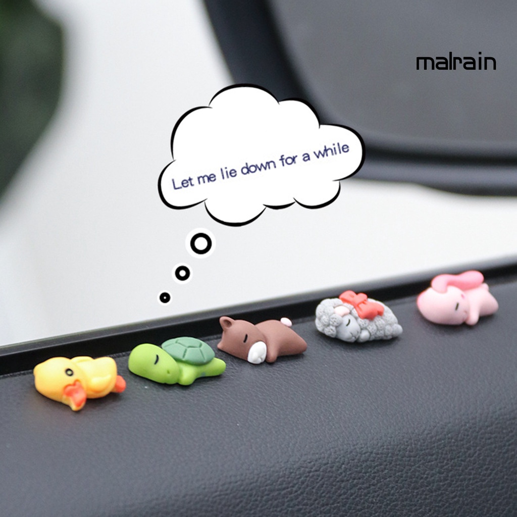 Đồ Trang Trí Xe Hơi Hình Động Vật Dễ Thương Bằng Nhựa resin Không Để Lại Dấu Vết