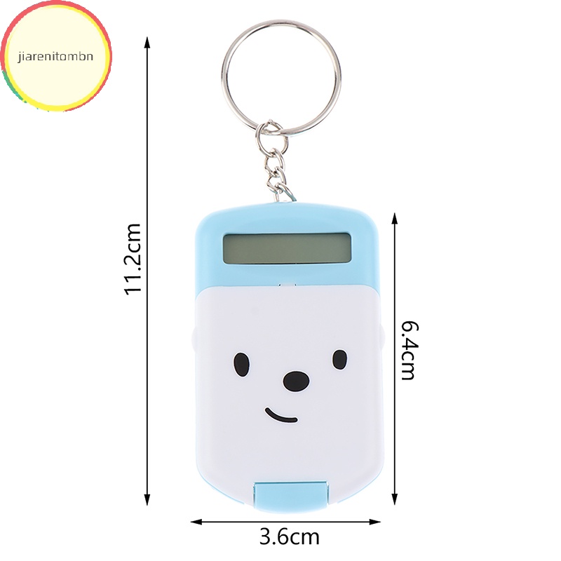 Jiarenitombn kawaii Máy Tính mini Dễ Thương Có Nắp Và Móc Khóa Sáng Tạo Kích Thước Bỏ Túi Dùng Trong Trường Tiểu Học / Văn Phòng vn