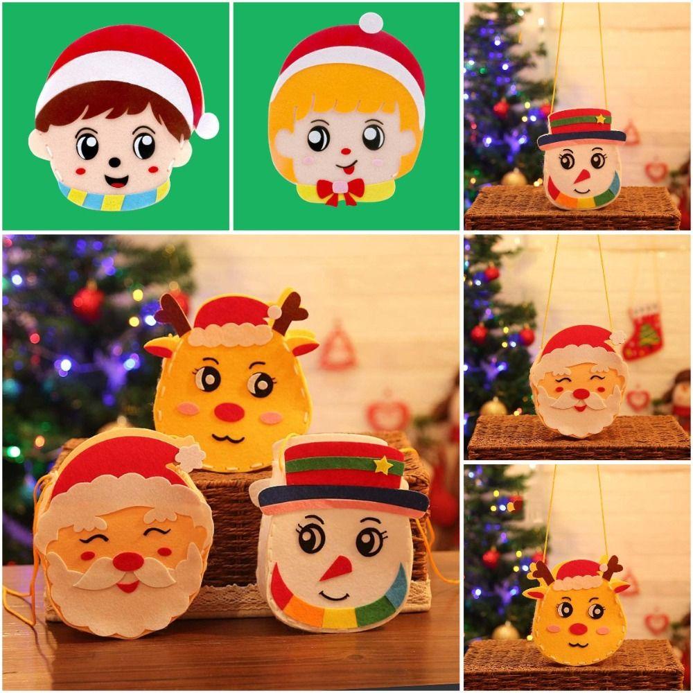 Túi Đựng Kẹo Hình Ông Già Noel Hoạt Hình Dễ Thương Cho Trẻ Em