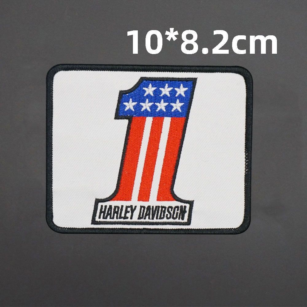 Miếng Dán Trang Trí Bằng Da Thêu logo harley Độc Đáo