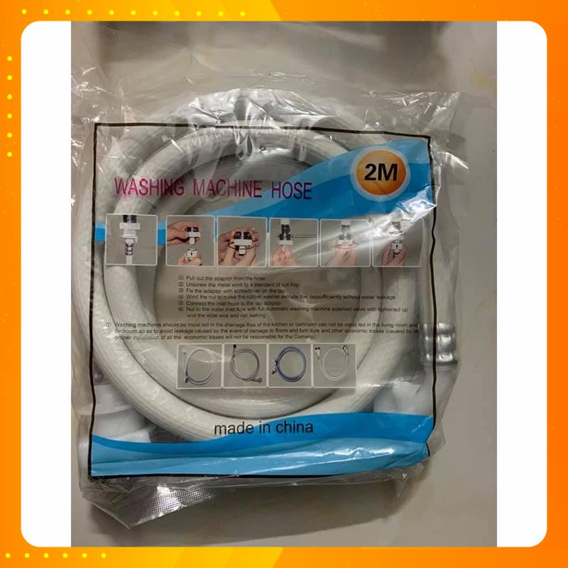 Dây cấp nước máy giặt đa năng 2m, ống dây cấp mg 2 mét hàng Xịn