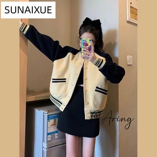 Áo khoác SUNAIXUE WJK23903FD 36Z230909 phong cách Hàn Quốc thời trang 2023 dành cho nữ