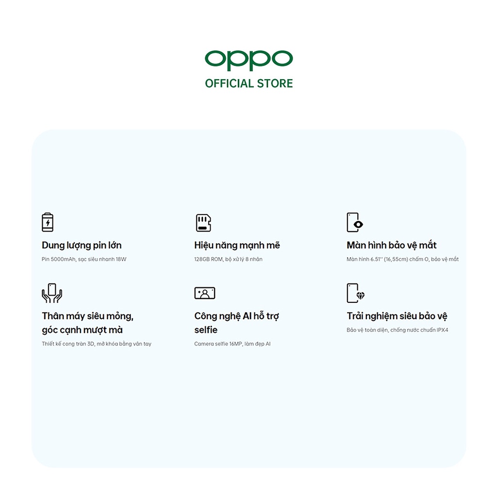 Điện Thoại OPPO A54  - Hàng Chính Hãng