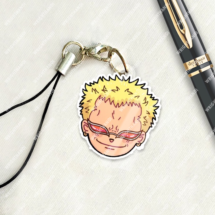 Móc treo điện thoại, dây đeo điện thoại, One piece manga anime Luffy Chopper chibi cute trang trí điện thoại