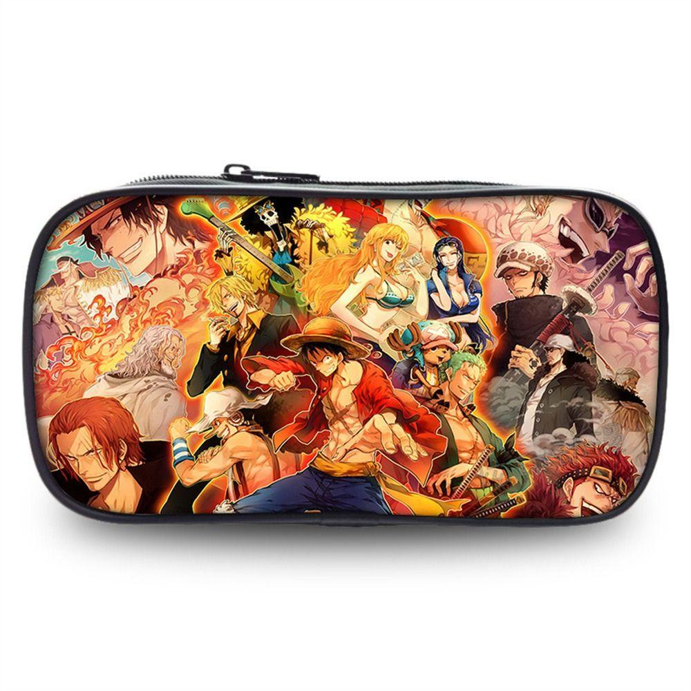 Lanfy Túi Đựng Bút Chì Hình luffy Rronoa zoro luffy Cho Học Sinh Túi Đựng Bút In Hình anime luffy Sức Chứa Lớn Cho Nam Nữ