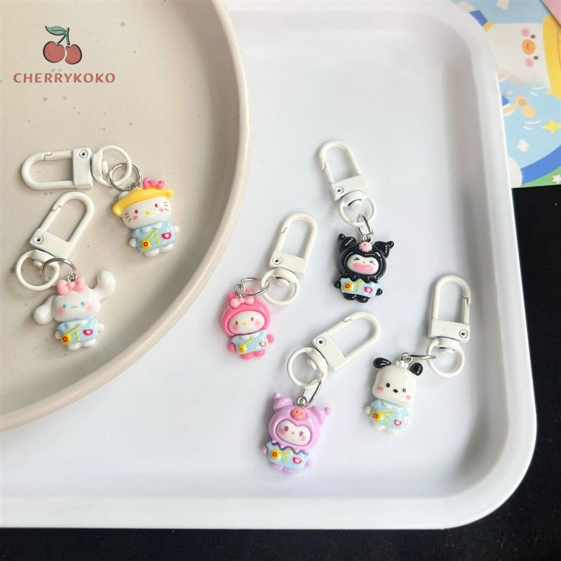 🍒🍒Cherrykoko Móc Chìa Khóa Hình Mèo Sanrio My Melody Kitty Dễ Thương Mới