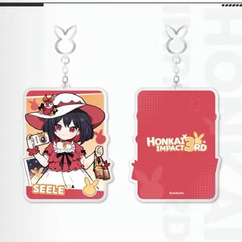 Móc khóa HONKAI IMPACT 3RD/MIHOYO KIANA MEI BRONYA SUSANNAH ELYSIA SEELE Phụ kiện trang trí túi xách Balo