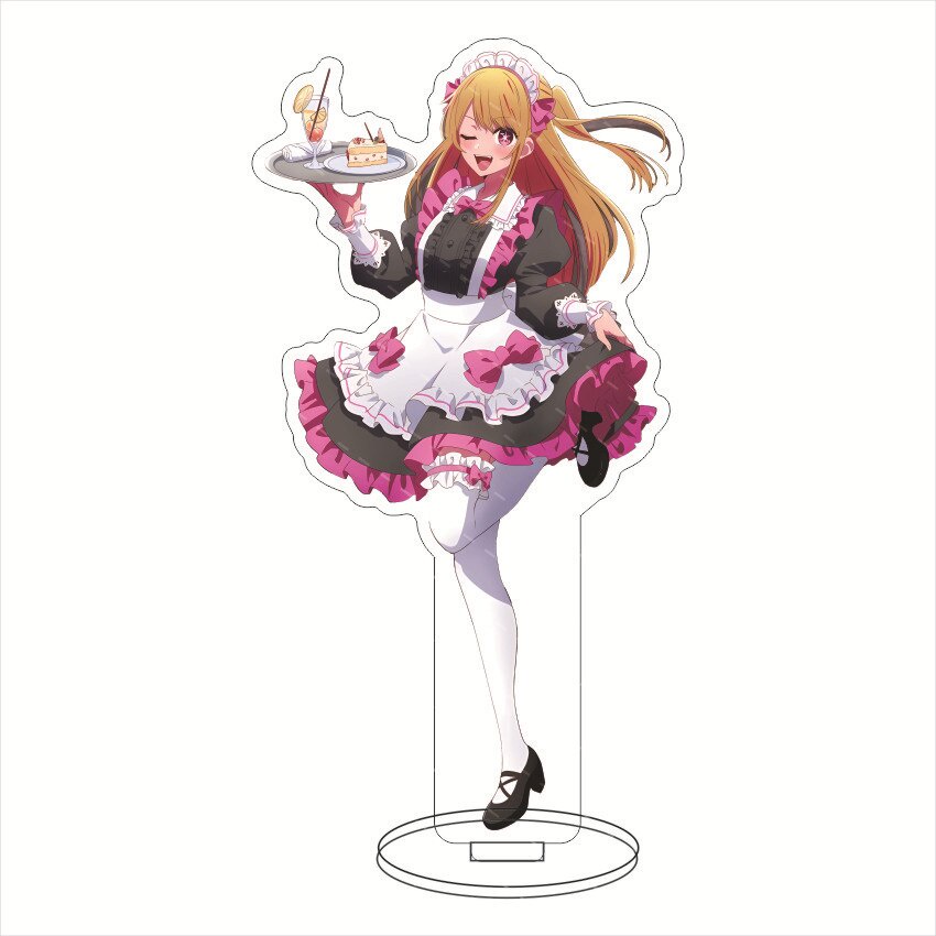 Mô hình Standee Oshi No Ko Maid Deacon Series Hoshino Ai Arima Kana Aqua Ruby Anime decor góc học tập để bàn