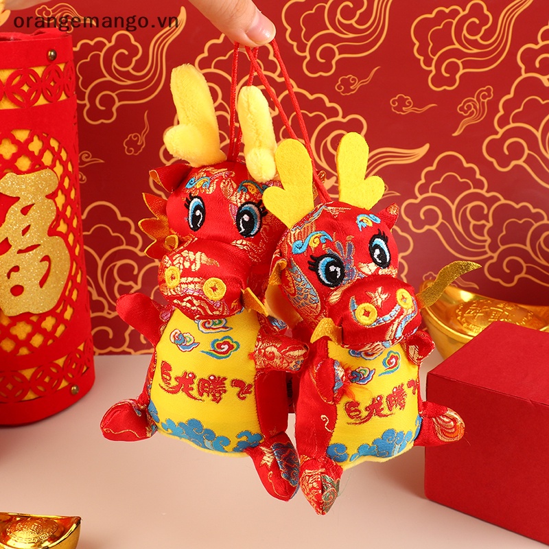 Đồ chơi nhồi bông Hình Con Rồng Năm 2024 Màu Cammango vn