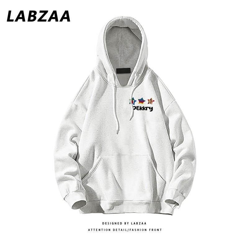 Áo Hoodie Dáng Rộng In Họa Tiết Ngôi Sao Thời Trang Thu Đông Cho Nam Và Nữ