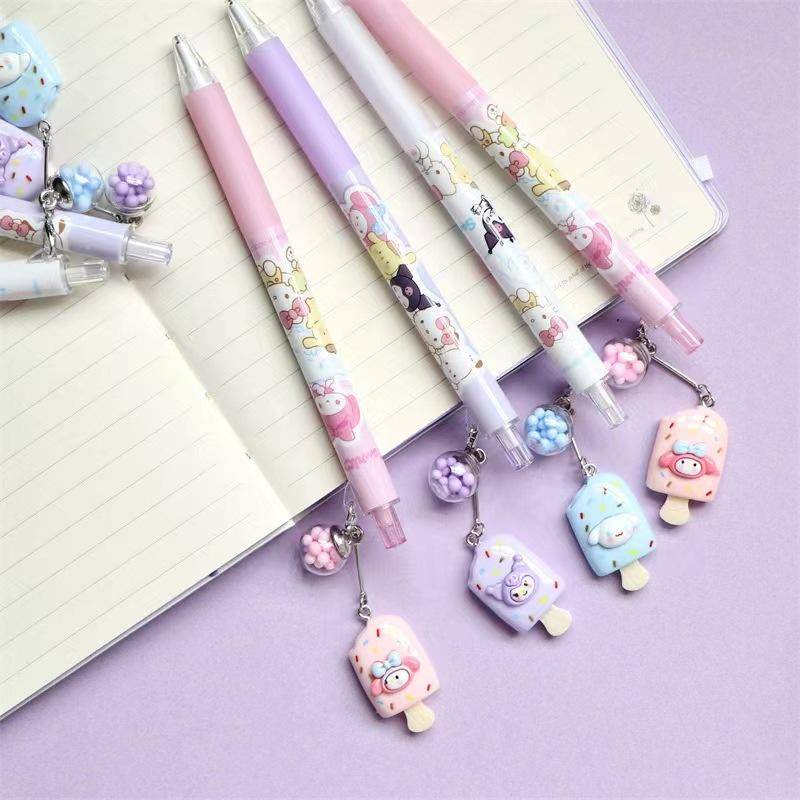 Set 3 Bút Chì Nhựa acrylic sanrio cinnamoroll mymelody kuromi Hoạt Hình Dễ Thương Làm Quà Tặng Cho Bé
