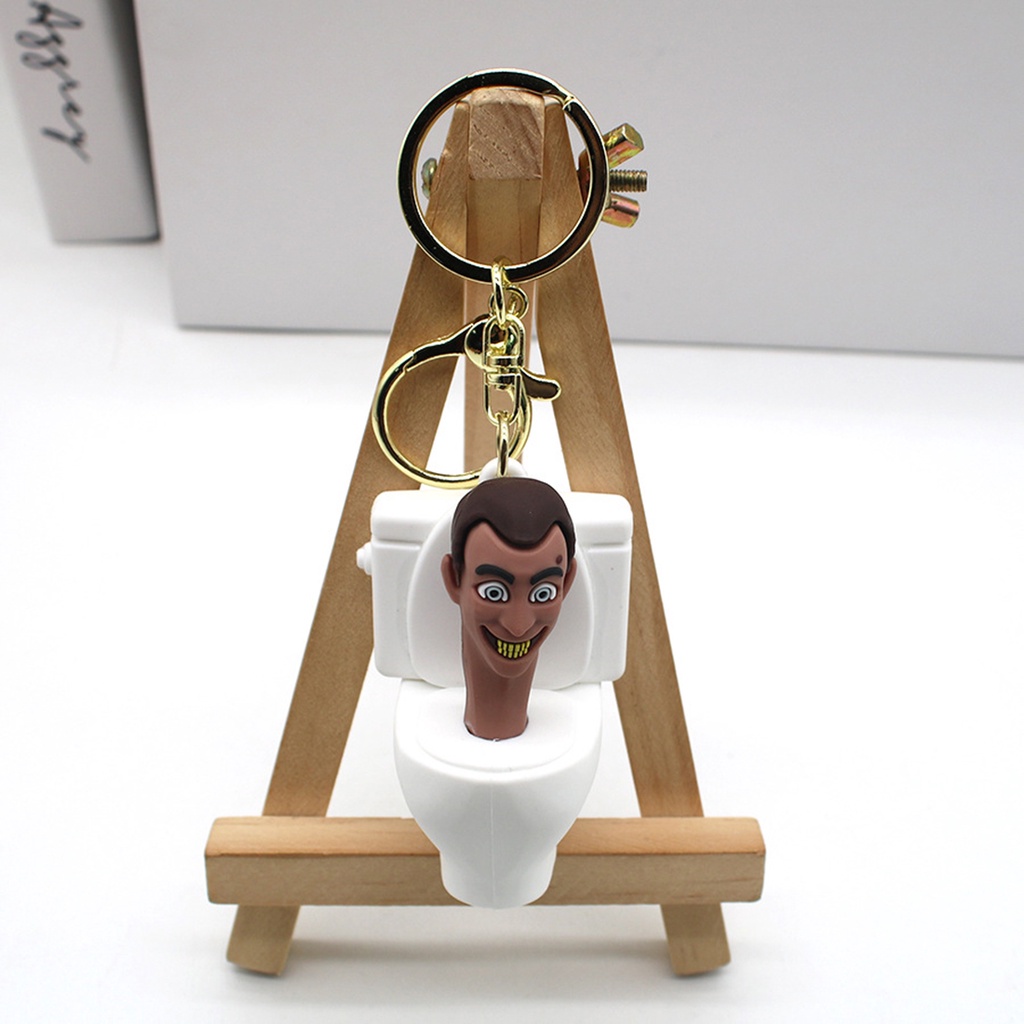 Móc Chìa Khóa Bằng pvc Hình anime toilet man skibidi bop skibidi anime man man man skibidi bop skibidi Hóa Trang