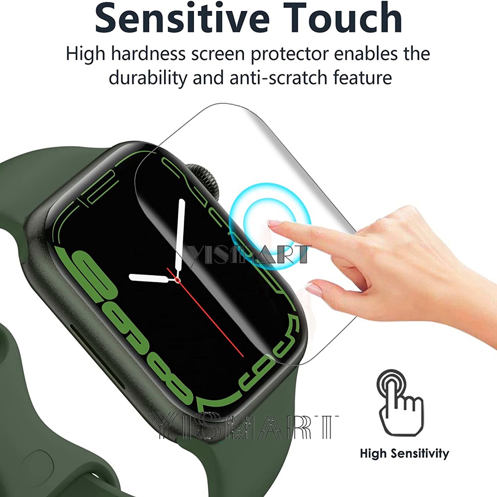 Miếng Dán Bảo Vệ Màn Hình Đồng Hồ apple watch series 9 8 7 6 se 5 40mm 41mm 42mm 44mm 45mm 38mm Kính
