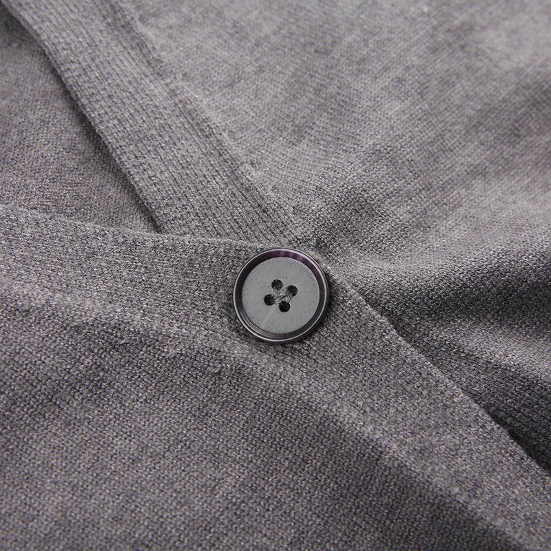 Áo cardigan Cổ Chữ v Màu Trơn Phong Cách Nhẹ Nhàng