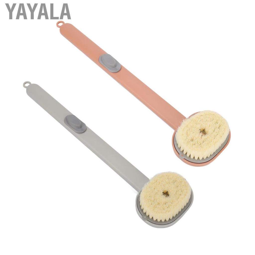 Yayala Bath Brush Long Handle Removable Head  Comfortable For US
