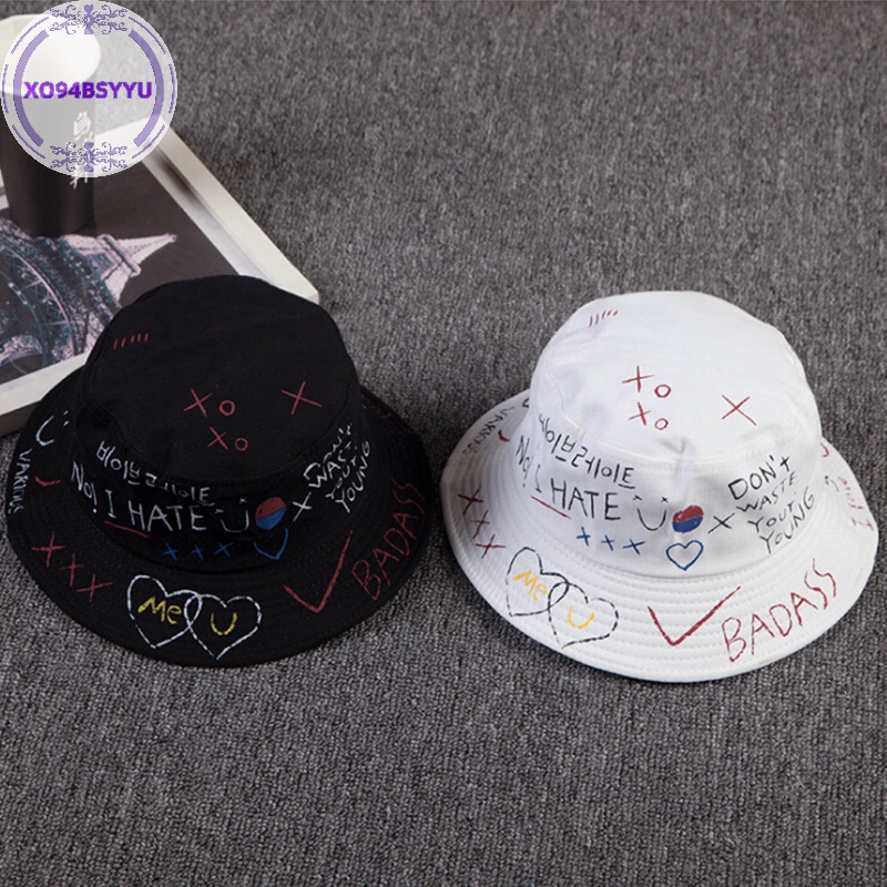 Xo94bsyu Mũ bucket Thời Trang Mùa Hè Phong Cách hip hop vn