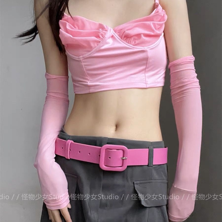 Kính y2k Y2k Dây Thắt Lưng Màu Hồng Khóa Vuông Phong Cách Mới 2023 Phù Hợp Với Trang Trí Váy Nữ