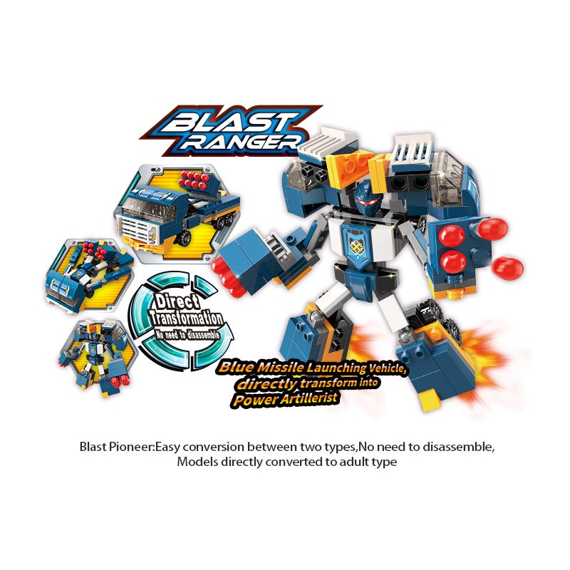 Robot lắp ráp biến hình Bộ Lắp Ráp obot biến hình đồ chơi biến hình siêu