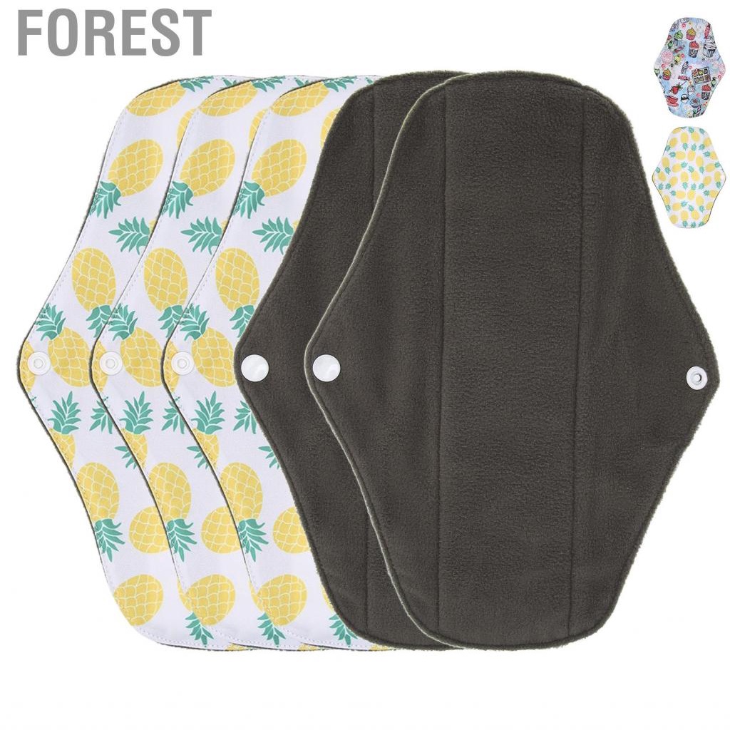 Forest Reusable Sanitary Pads  Multiple Layers Safe Healthy Strong Water Absorption Washable Pad for Female Menstrual Period