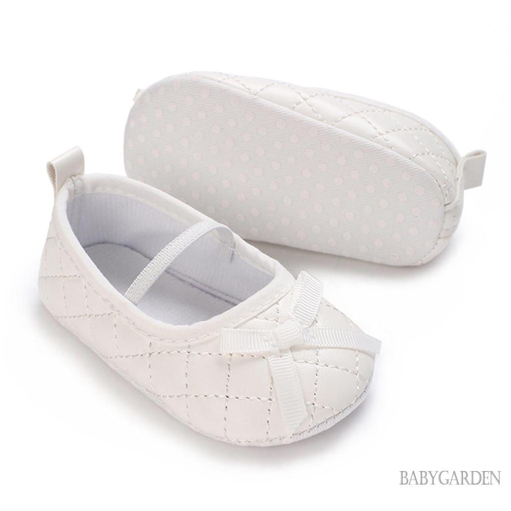 Baga-giày Đi Bộ Đế Phẳng Bằng Da pu Đính Nơ Phong Cách mary jane Dành Cho Bé Gái