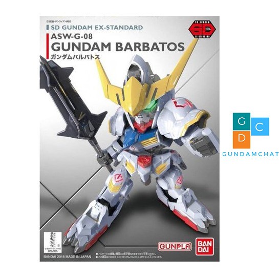 Mô hình gundam chính hãng Bandai SD Barbatos | Đồ chơi lắp ráp decor trang trí sưu tập