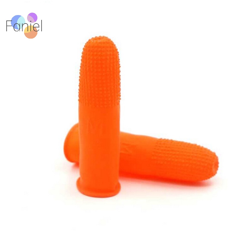 Bộ 100 Bọc Ngón Tay Bằng Cao Su Tự Nhiên Dày Dặn Bảo Vệ Khi Làm Móng