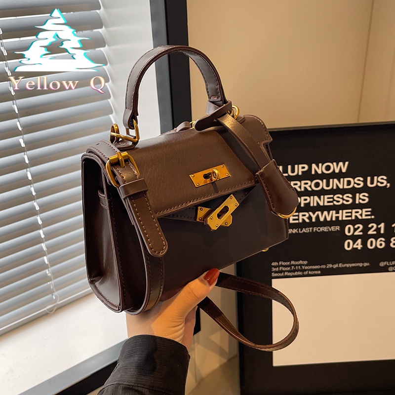 Yellow túi xách nữ túi đeo chéo 2023NEW Popular Korean phù hợp du lịch Dành Cho Nữ GDJ2300BRG 41Z231013