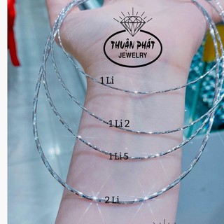 Kiềng cổ nữ k07 kiềng dẻo đủ size trang sức bạc ý xi bạch kim