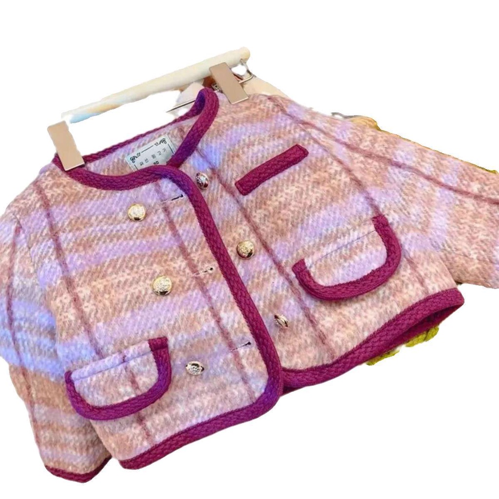 Áo Khoác cotton Đệm Dày Thời Trang Thu Đông Phong Cách Mới 2023 Cho Bé Gái xiaoxiang