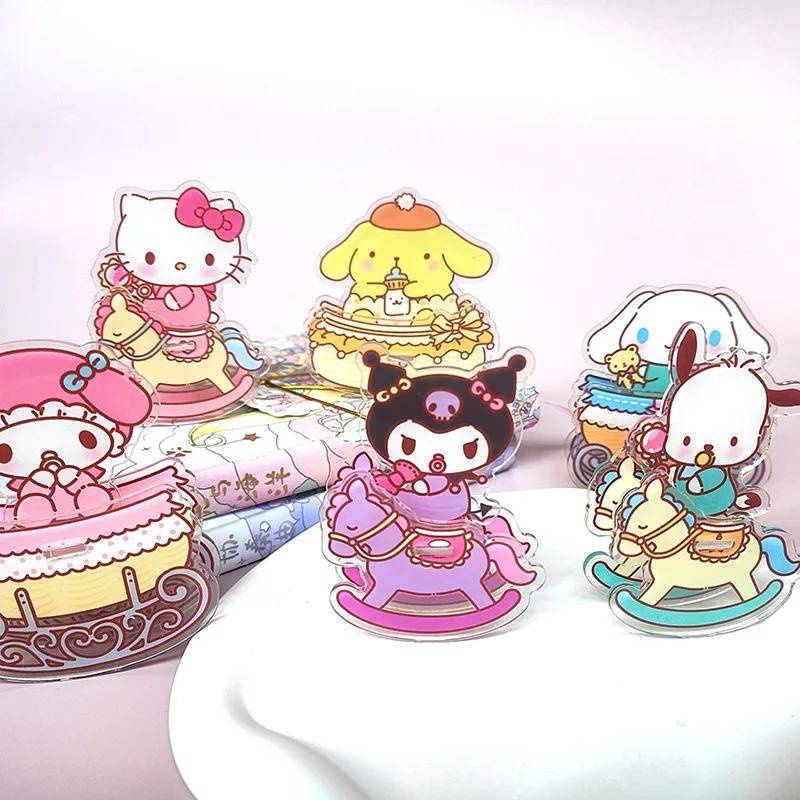 Sanrio Mô Hình kuromi mymelody anime cinnamoroll purin purin Poacco Để Bàn Trang Trí Sáng Tạo Vui Nhộn