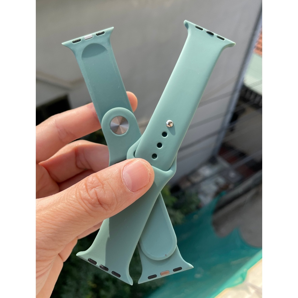 Dây Đồng Hồ Thông Minh Silicon Mềm, Loại Dày Cho Apple Watch Ultra, SE, Series 1 2 3 4 5 6 7 8 Size 42mm 44mm 45mm 49mm