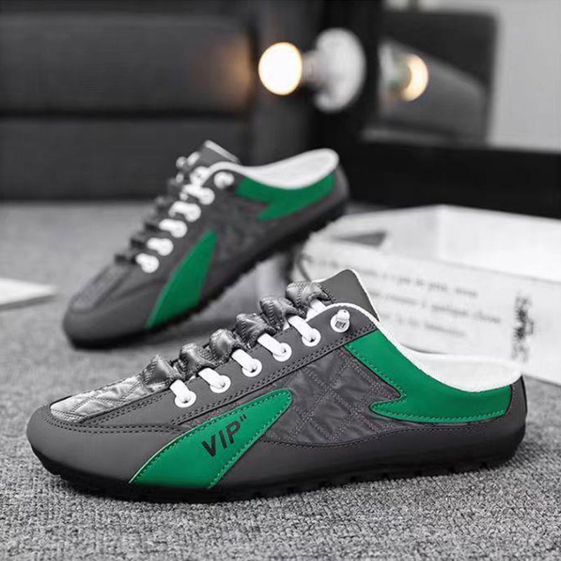 SHANMUSENLIN☘Mới Dép Đi Trong Nhà Bằng Tre eva Khử Mùi Đế Mềm Cho NamGiày nam Thể thao Thư giãn Thời trang