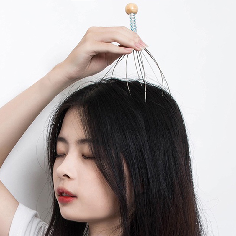 Cây Bạch Tuộc Bằng Thép Không Gỉ Để Mát Xa Đầu Và Cổ Thư Giãn