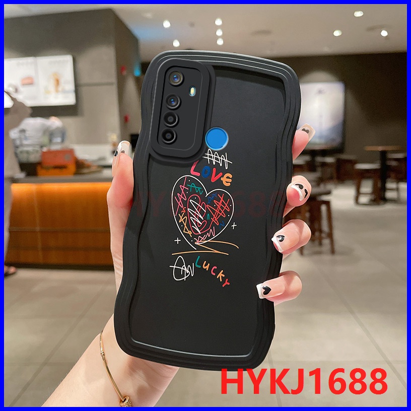 Ốp lưng Realme 5 ốp lưng Realme 5s ốp lưng Realme 5i ốp lưng Realme C3 Ốp Điện Thoại tpu Silicon Họa Tiết Gợn Sóng Dành Cho realme 5 realme 5s realme 5i realme c3 realme 6i DBL