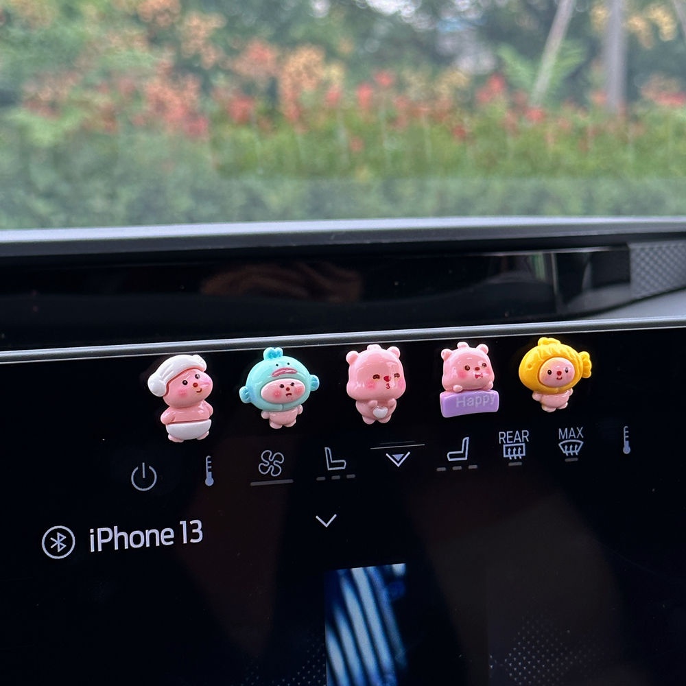 Loopy Miếng Dán Nhỏ Dễ Thương Sáng Tạo Trang Trí Bảng Điều Khiển Trung Tâm Xe Hơi