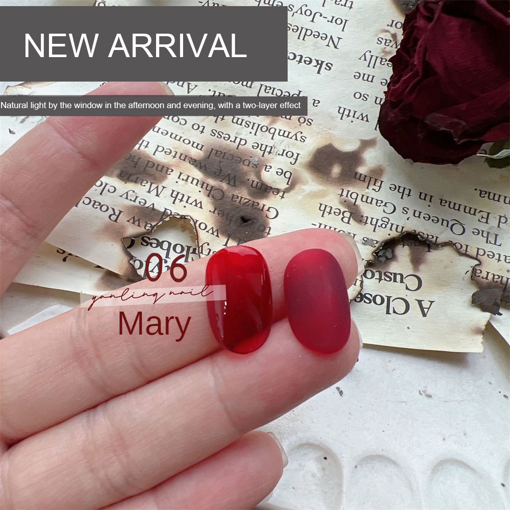 ✧Ready Stcok Adhere Yanling Red Series Sơn Móng Tay Gel Berry Cherry Blood Red Solid Color Phototherapy Keo Nail Art For Nail Shop 12ml CAO HƠN