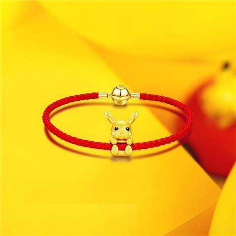 Pogo 2022 Vòng Tay Hình pikachu Màu Bạc Nhẹ Phong Cách niche Tinh Tế zhang yixing Cao Cấp Cho Cặp Đôi