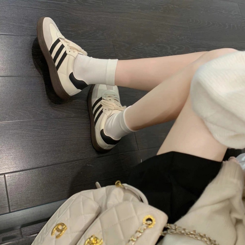 Giày Thể Thao Nữ Đế Bằng Siêu Nhẹ, Giày sneaker Retro Đức Thời Trang Xuân Thu SPN40