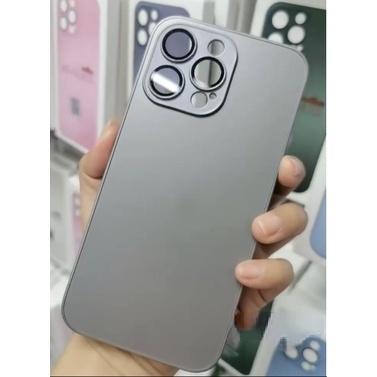 Mới Ốp Điện Thoại Kính Cường Lực Màu Xám Nhám Cho iphone 15 14 pro max 15plus