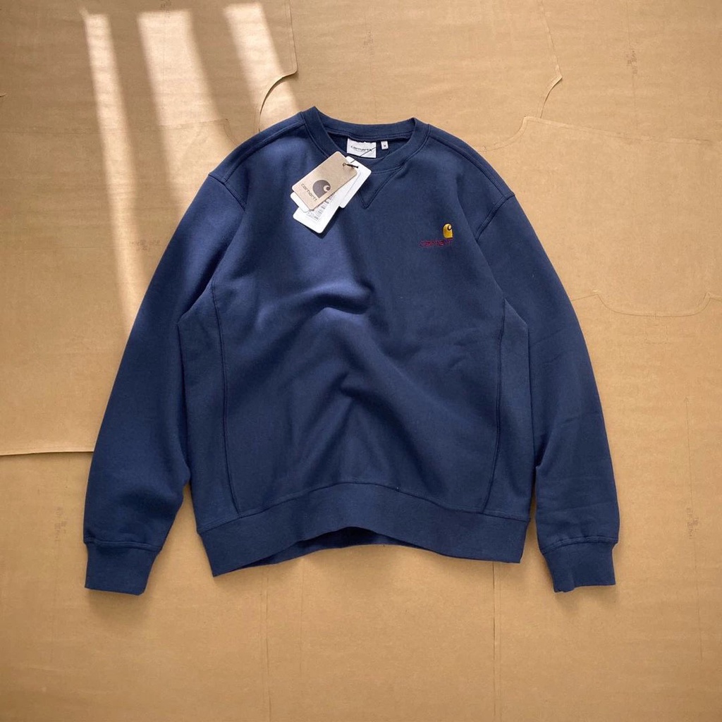 INUB Carhartt 2023 new sweater letter Logo embroidery design round neck sweater Carhartt sweater