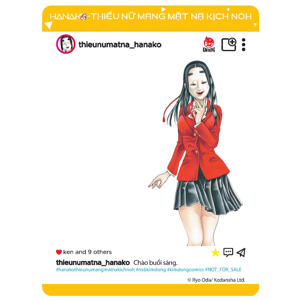 Sách Hanako - Thiếu Nữ Mang Mặt Nạ Kịch Noh - Tập 6 - Tặng Kèm SNS Card