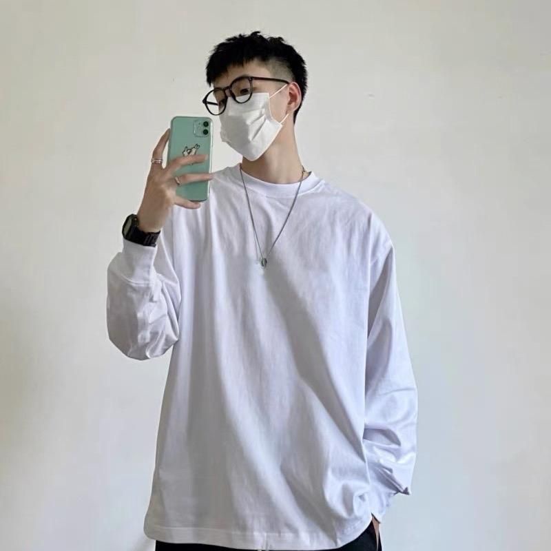 Áo thun dài tay màu unisex form rộng… áo thun mỹ labsion labsion winter