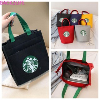 Túi Xách Vải canvas In Hình starbucks Back2Lifes Độc Đáo Dễ Phối Đồ Cho Mẹ Bỉm Sữa