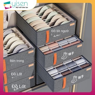 Hộp chia ngăn đựng đồ lót / vớ tiện dụng cho gia đình