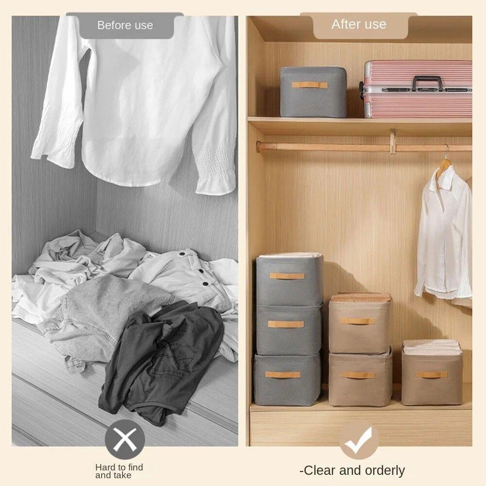 UUMIR Hộp Đựng Đồ Lót / Vớ Bằng Vải Không Dệt Sức Chứa Lớn Đa Năng Có Thể Gấp Gọn Tiện Dụng