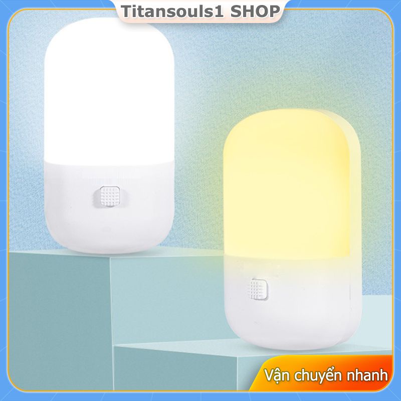 Điều Khiển Chính/làm Mờ Bằng Một Phím Kế Hình Vòng Công Tắc Cắm LED Sử Dụng Nhiều Cảnh Phòng Ngủ Chuyển đổi Chính Xác Hai Màu ánh Sáng Đèn Ngủ Tiết Kiệm Năng Lượng 3w [titansou