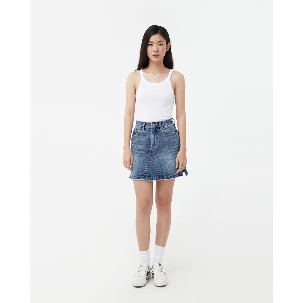 TheBlueTshirt - Váy Jeans Nữ - Penny Lane Mini Skirt - John Blue Wash