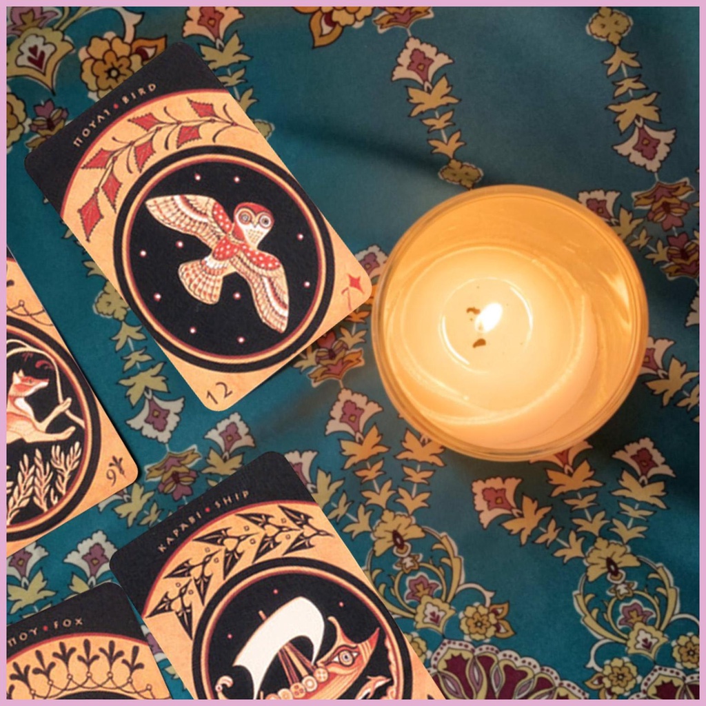 Thẻ Bài tarot Chia Ngăn Thần Kỳ 9cmx6.2cm Cho shinvn
